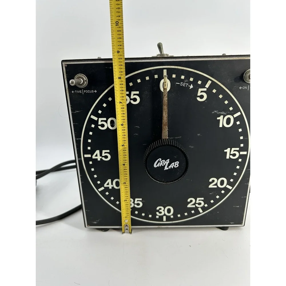 GRALAB Model 300 Darkroom Analog Timer Clean & Tested Buzzer VG Glow In Dark